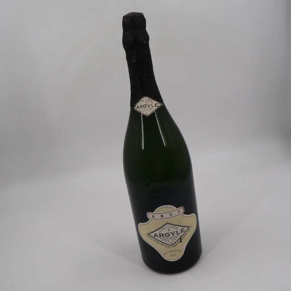 Argyle Brut Oregon Sparkling Wine 3L Empty Bottle 1989 Willamette Valley Green